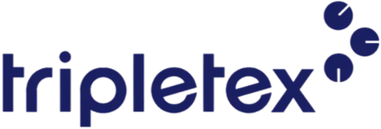 Tripletex-logoen i mørkeblått